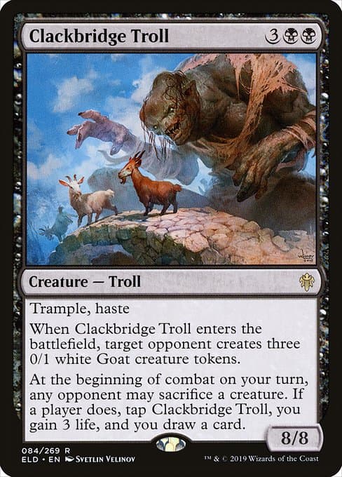 Clackbridge Troll from Throne of Eldraine (Rare)
