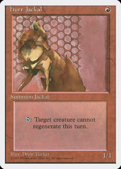 Hurr Jackal from Fourth Edition (Rare)