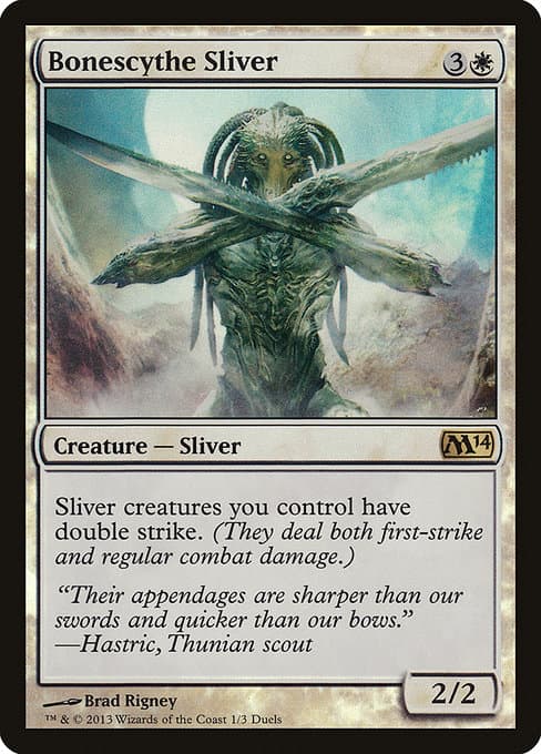 Bonescythe Sliver from Duels of the Planeswalkers 2014 Promos (Rare)