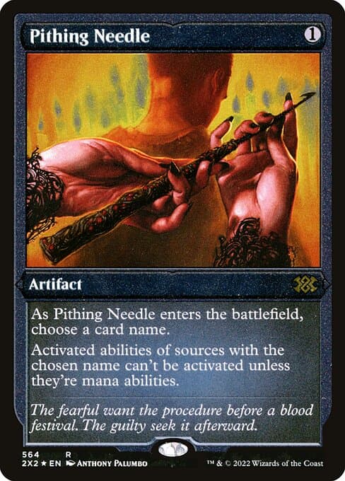 Pithing Needle from Double Masters 2022 (Rare)