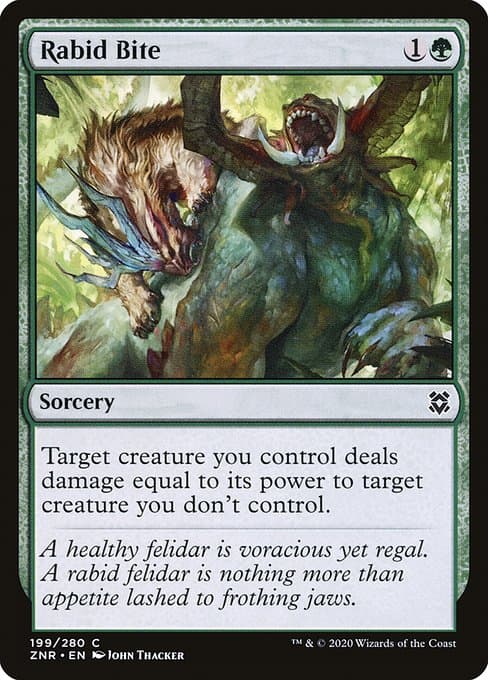 Rabid Bite from Zendikar Rising (Common)
