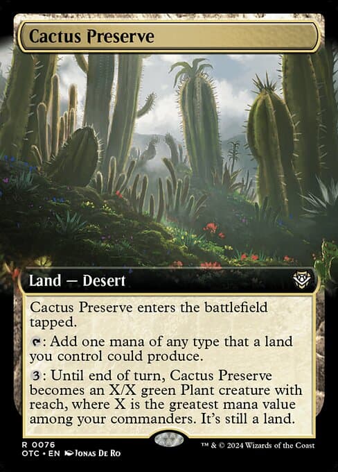 Cactus Preserve from Outlaws of Thunder Junction Commander (Rare)