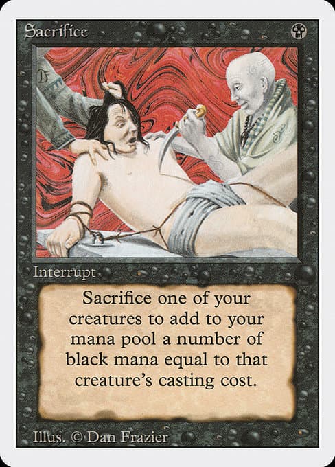Sacrifice from Revised Edition (Uncommon)