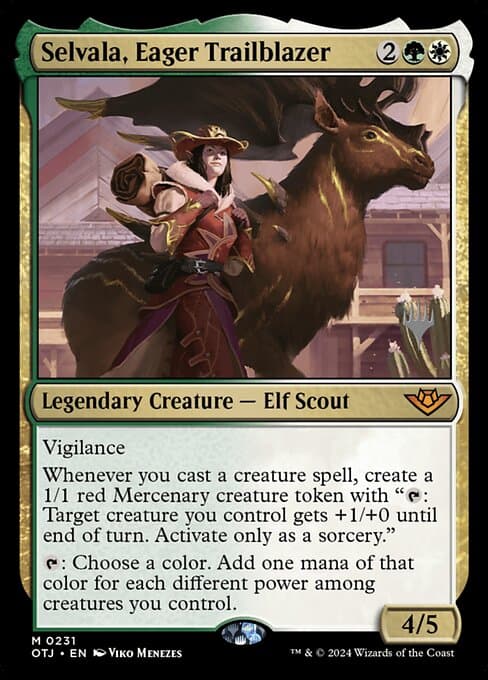 Selvala, Eager Trailblazer from Outlaws of Thunder Junction Promos (Mythic)