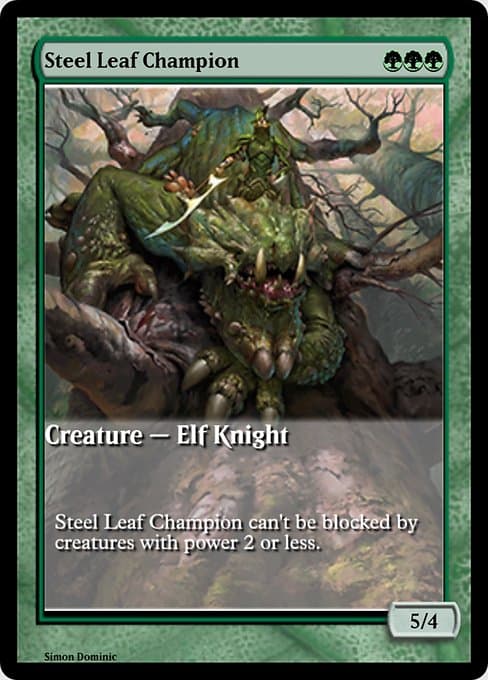Steel Leaf Champion from Magic Online Promos (Rare)