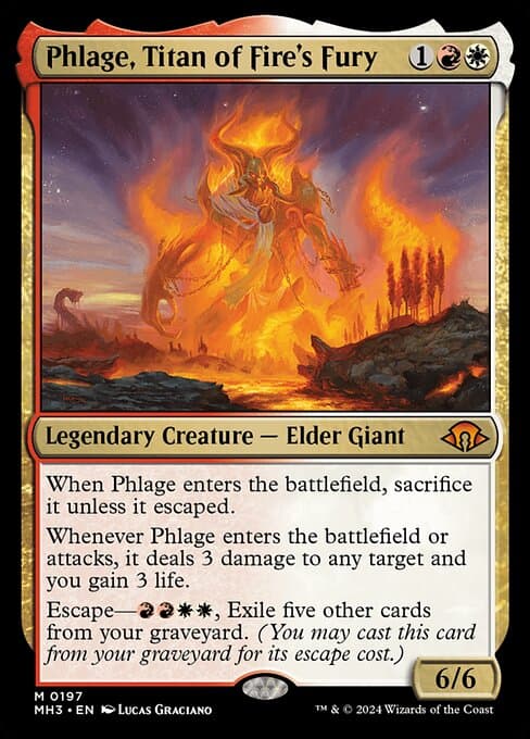 Phlage, Titan of Fire's Fury from Modern Horizons 3 (Mythic)
