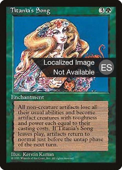 Titania's Song from Fourth Edition Foreign Black Border (Rare)