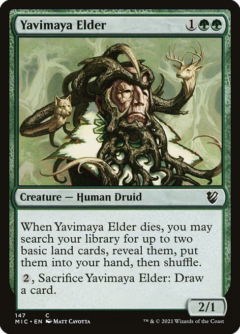 Yavimaya Elder from Midnight Hunt Commander (Common)