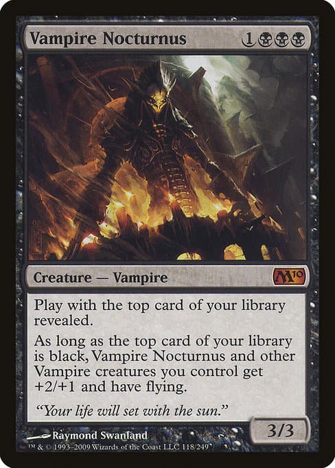 Vampire Nocturnus from Magic 2010 (Mythic)