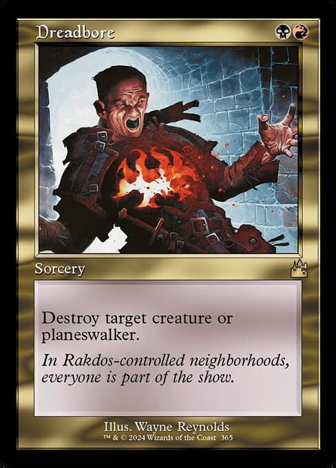 Dreadbore from Ravnica Remastered (Rare)