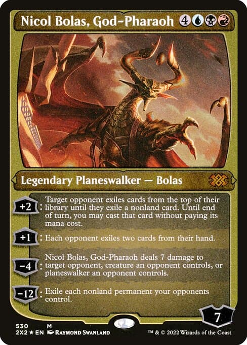 Nicol Bolas, God-Pharaoh from Double Masters 2022 (Mythic)