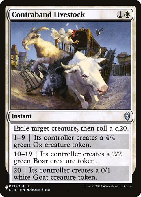Contraband Livestock from The List (Uncommon)