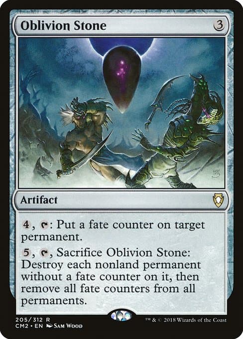 Oblivion Stone from Commander Anthology Volume II (Rare)