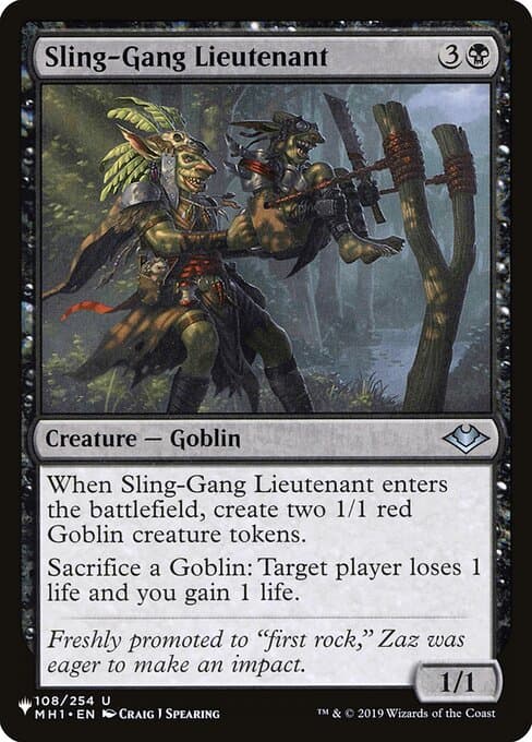 Sling-Gang Lieutenant from The List (Uncommon)