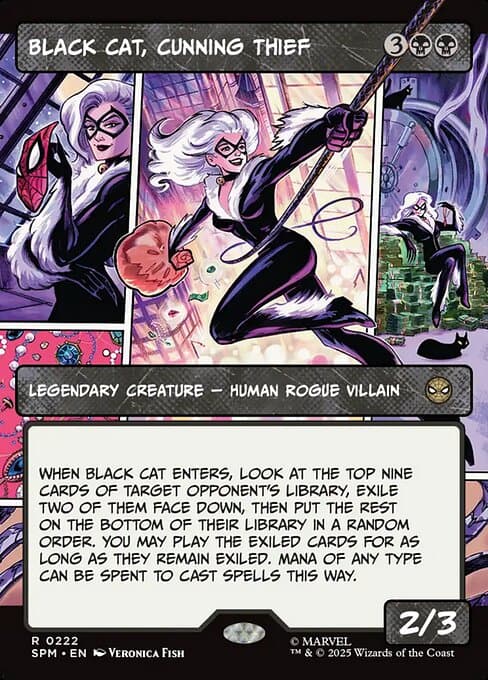 Black Cat, Cunning Thief from Marvel's Spider-Man (Rare)