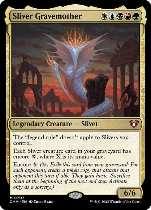 Sliver Gravemother from Commander Masters (Mythic)