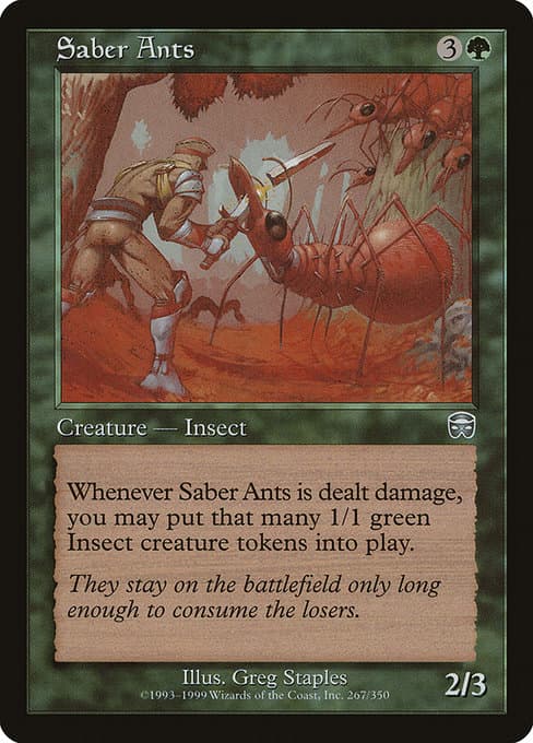 Saber Ants from Mercadian Masques (Uncommon)