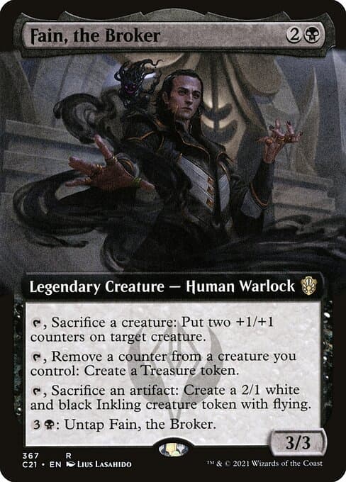 Fain, the Broker from Commander 2021 (Rare)