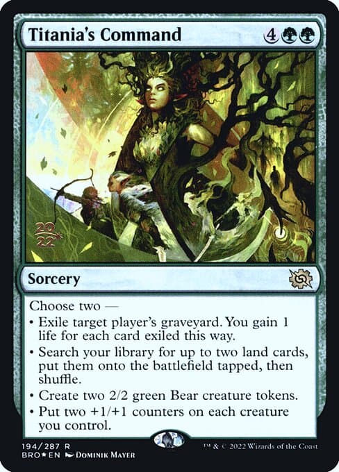 Titania's Command from The Brothers' War Promos (Rare)