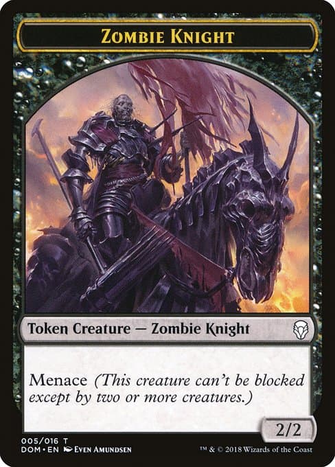 Zombie Knight from Dominaria Tokens (Common)