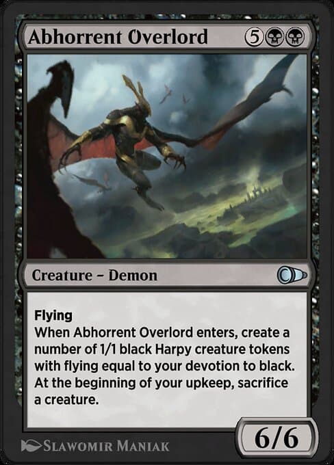 Abhorrent Overlord #289 – Pioneer Masters Abhorrent Overlord from Pioneer Masters (Uncommon)