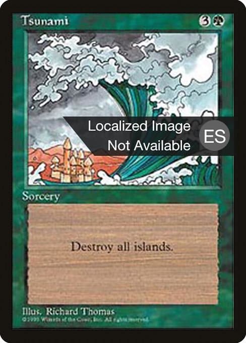 Tsunami from Fourth Edition Foreign Black Border (Uncommon)