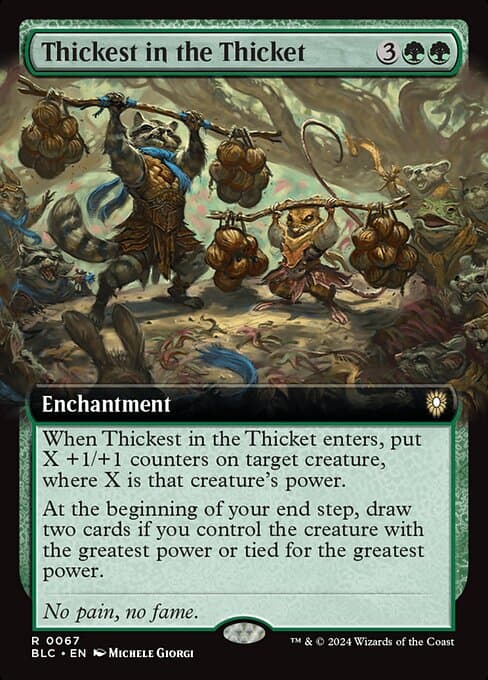 Thickest in the Thicket from Bloomburrow Commander (Rare)