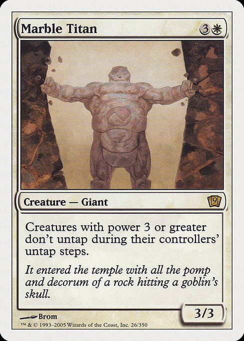Marble Titan from Ninth Edition (Rare)