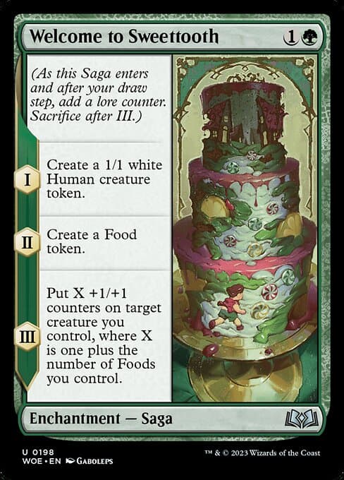 Welcome to Sweettooth from Wilds of Eldraine (Uncommon)
