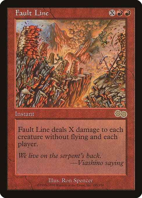 Fault Line from Urza's Saga (Rare)