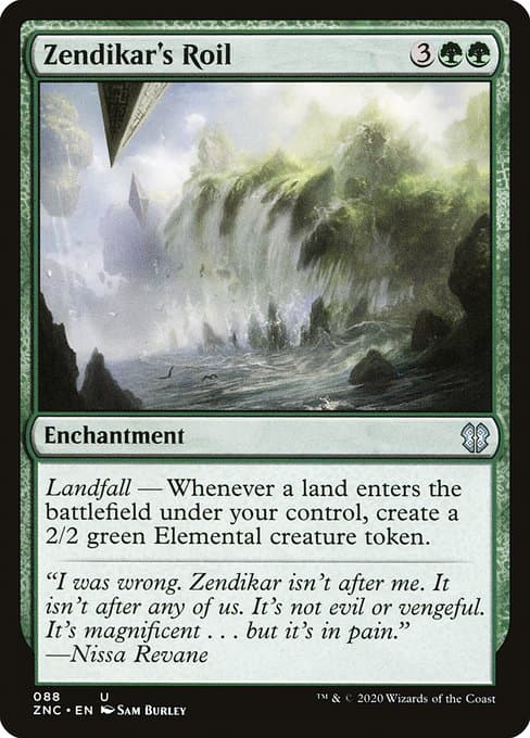 Zendikar's Roil from Zendikar Rising Commander (Uncommon)