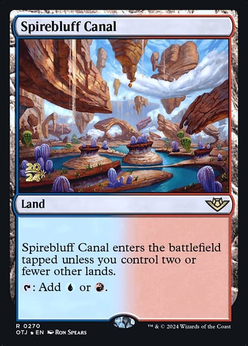Spirebluff Canal from Outlaws of Thunder Junction Promos (Rare)