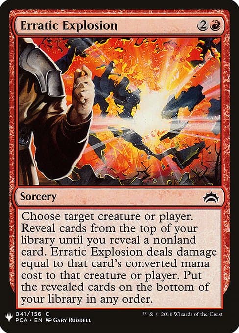 Erratic Explosion from The List (Common)