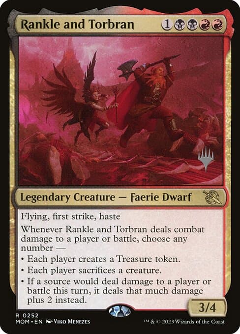 Rankle and Torbran from March of the Machine Promos (Rare)