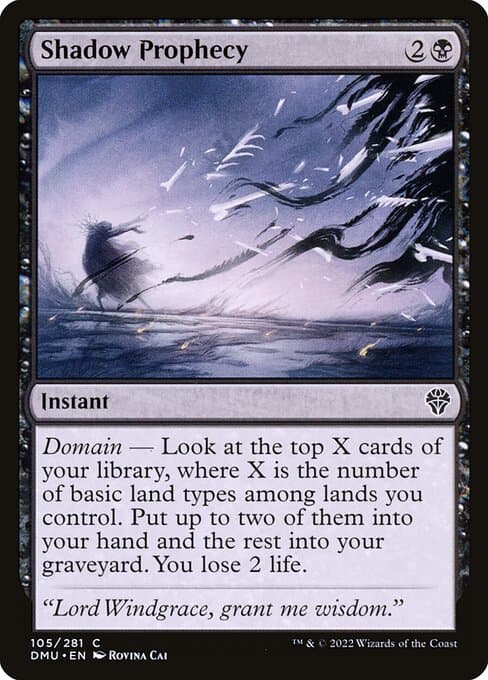 Shadow Prophecy from Dominaria United (Common)