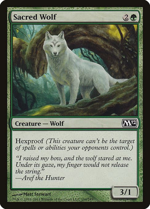 Sacred Wolf from Magic 2012 (Common)