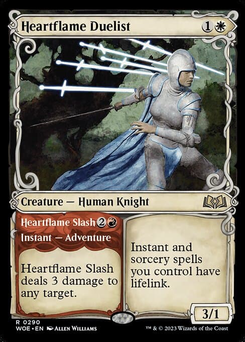 Heartflame Duelist // Heartflame Slash from Wilds of Eldraine (Rare)