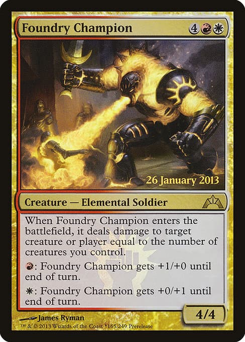 Foundry Champion from Gatecrash Promos (Rare)