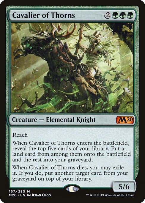 Cavalier of Thorns from Core Set 2020 (Mythic)