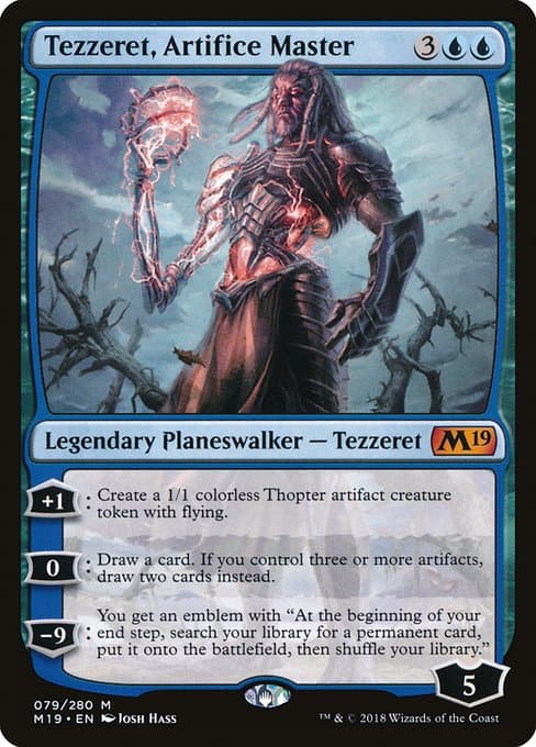 Tezzeret, Artifice Master from Core Set 2019 (Mythic)