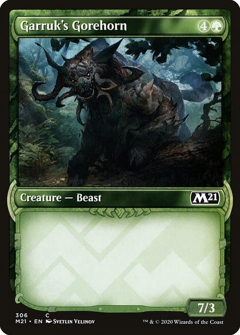 Garruk's Gorehorn from Core Set 2021 (Common)