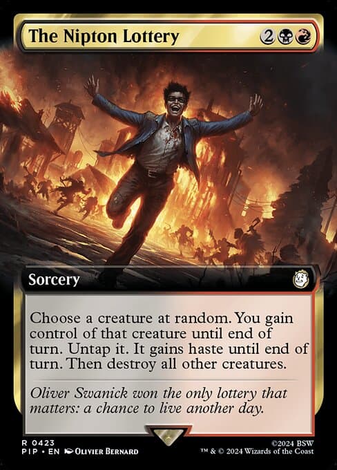 The Nipton Lottery from Fallout (Rare)