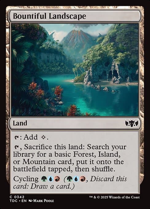 Bountiful Landscape from Tarkir: Dragonstorm Commander (Common)