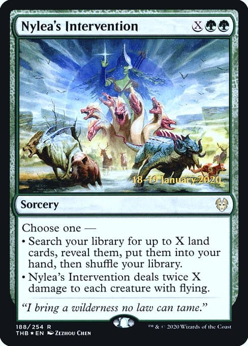 Nylea's Intervention from Theros Beyond Death Promos (Rare)
