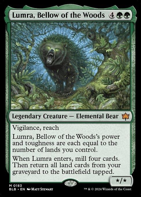 Lumra, Bellow of the Woods from Bloomburrow (Mythic)