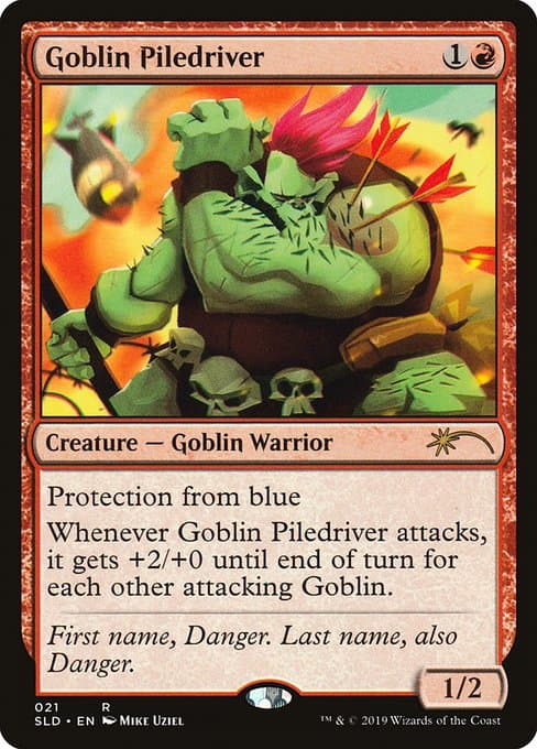 Goblin Piledriver from Secret Lair Drop (Rare)