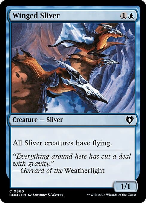 Winged Sliver from Commander Masters (Common)