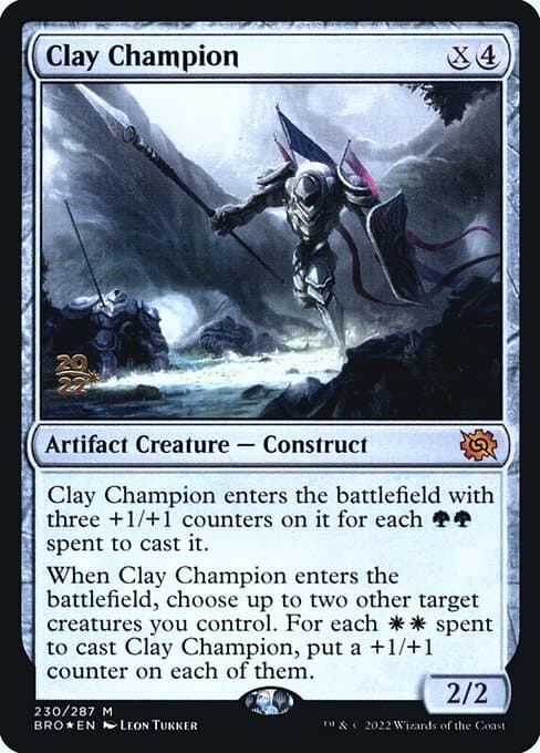 Clay Champion from The Brothers' War Promos (Mythic)