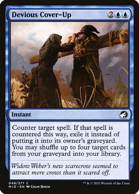 Devious Cover-Up from Innistrad: Midnight Hunt (Common)