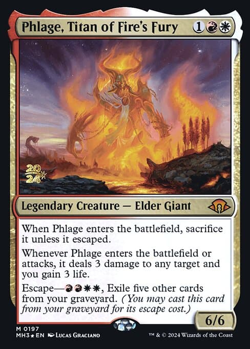 Phlage, Titan of Fire's Fury from Modern Horizons 3 Promos (Mythic)